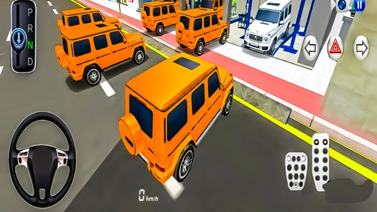 All New Orange Mercedes G-70 Car parking collection Driving Class Game-3D Simulator Gameplay 3d 