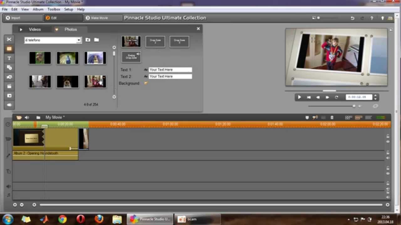 Useful Pinnacle studio trick in montage theme YouTube