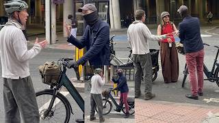Benedict Cumberbatch Argues In Street With Vigilante Cyclist Who Said He Jumped Red Light On E-Bike