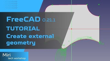FreeCAD version 0 21 1 tutorial #15 2024 external geometry
