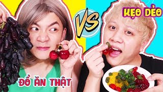 GIA ĐÌNH LỒI RỐN - ĐẠI CHIẾN KẸO DẺO VS ĐỒ ĂN THẬT 2 *Gummy Or Real*