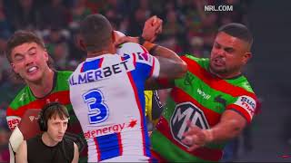 American Reacts to 2026 NRL Finals Rabbitohs Vs Knights #rugbyleague
