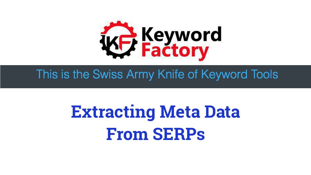 Keyword Translation Factory URL Extract Meta Data Tool