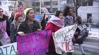 全米各地で“最大級”デモ　白人警察官の不起訴に(14/12/14)