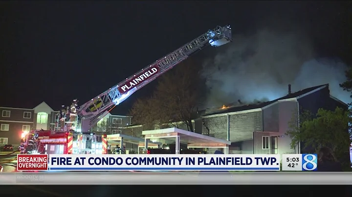 Crews battle fire at Plainfield Twp. condo