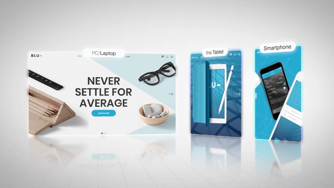 Website Template Design Promo Video - After Effects Template