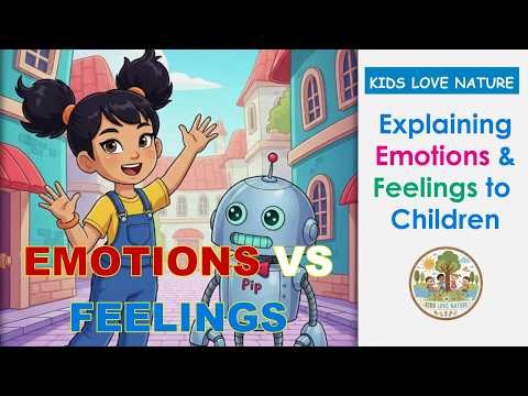 Emotions vs. Feelings for Kids! | Learn with Pip the Robot | What is a Feeling and an Emotion ? 🌈 — Psychology video cover