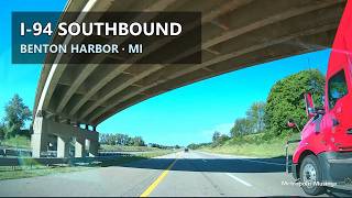 I-94 Southbound through Coloma near Benton Harbor | Michigan, USA Driving POV