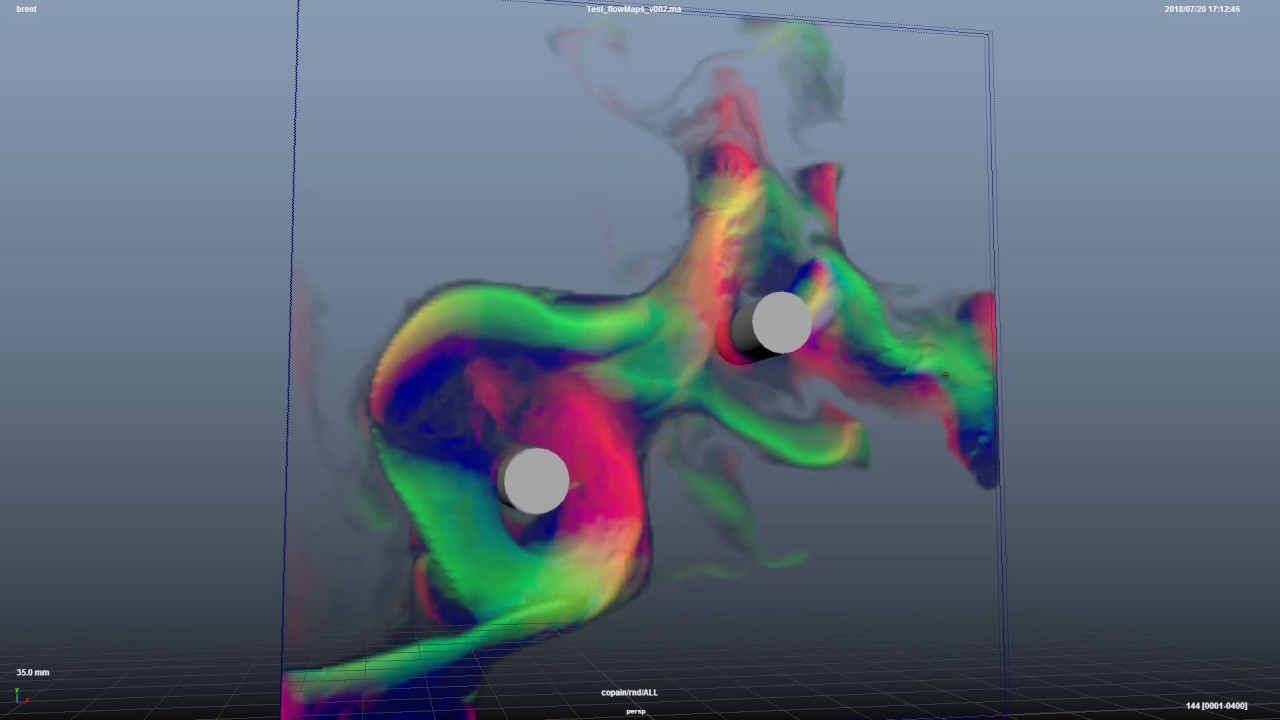 Creating flow maps with Maya fluid and python - YouTube