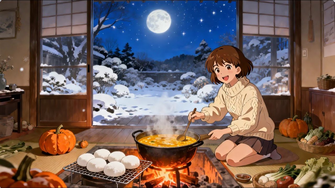 Dreaming of Snow: Looking Back at Warm Days & Winter Nights ❄️ | 1 Hour Ghibli ASMR