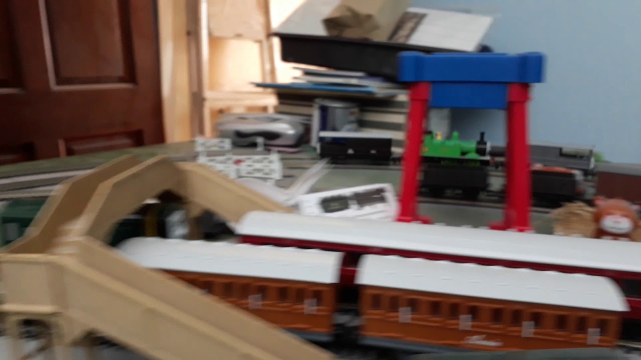 Hornby Oliver pulling Bachmann Toad the Brakevan and Hornby Toad the Brakevan