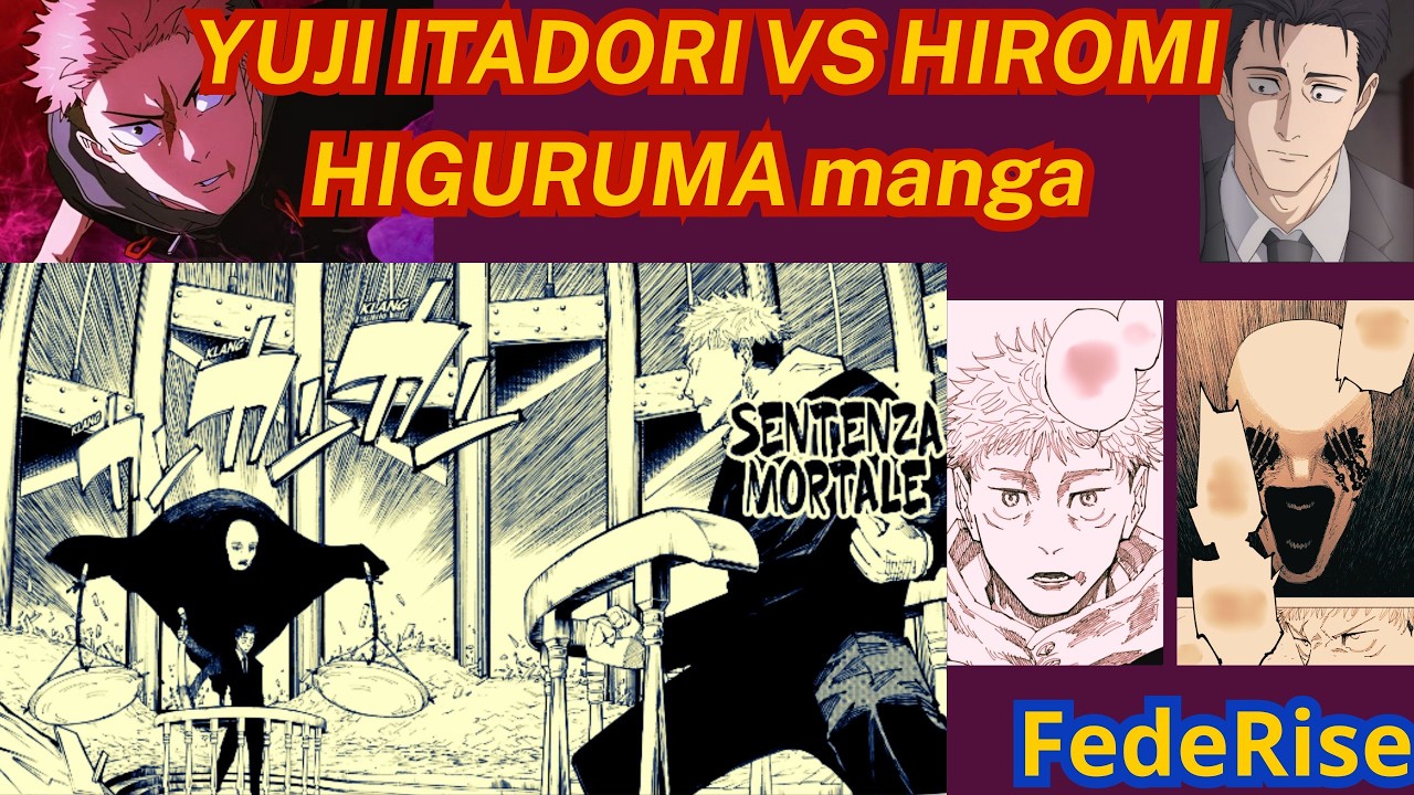 ITADORI VS HIGURUMA ITA scontro completo manga #jujutsukaisen #yujiitadori  #manga #anime #federise