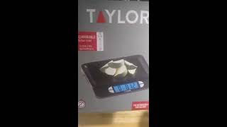 Taylor Precision Products USB Digital LCD Kitchen Scale Review, Convenient! Rechargeable & Compact👍
