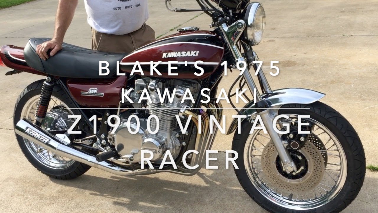 ◆ とんすけ Blake's 1975 Kawasaki Z1900 Vintage Kawasaki Racer - YouTube