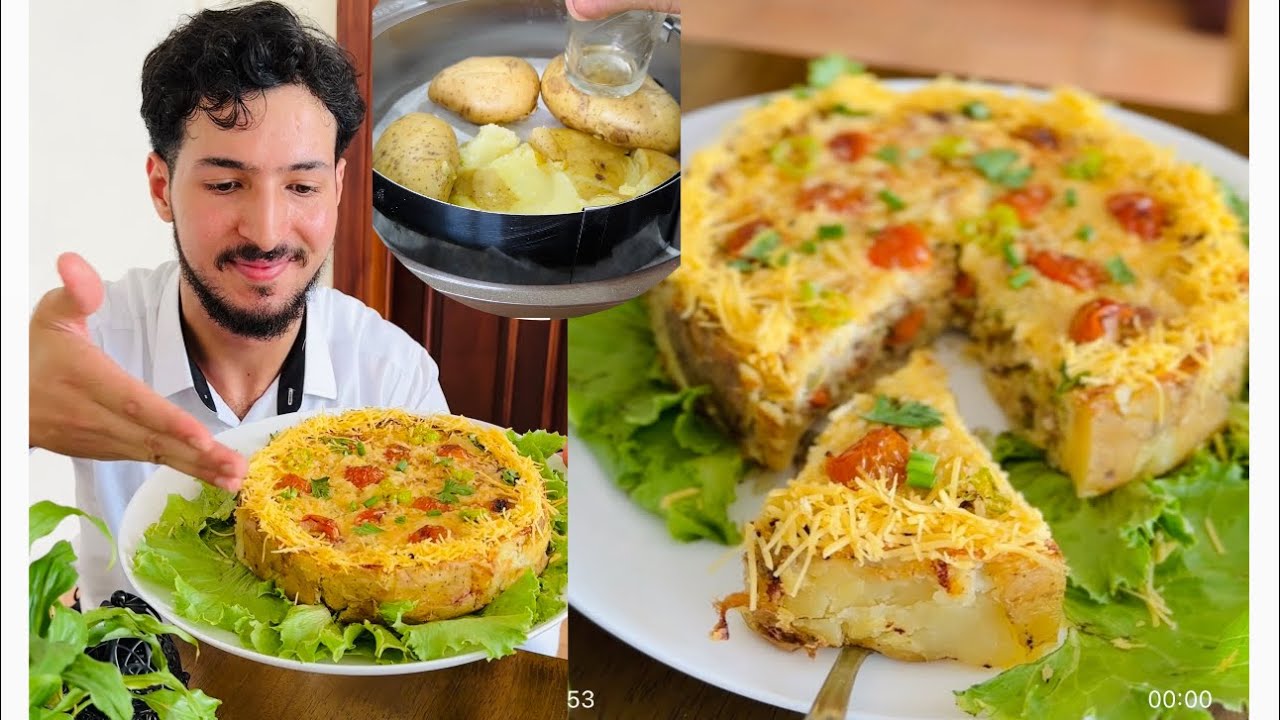 كيش بلا عجين سهل التحضير ومذاق لذيذ 👌