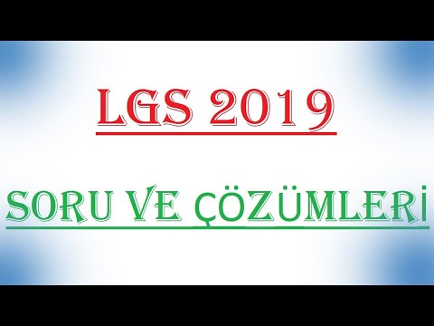 LGS 2019 FEN BİLİMLERİ SORU VE ÇÖZÜMLERİ – CEVAP ANAHTARI