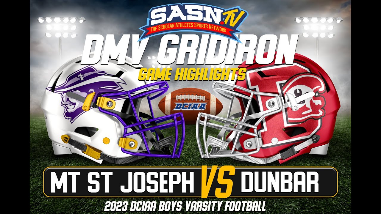 DMV Gridiron Dunbar Crimson Tide Vs Mt St Joseph Gales Game Highlights