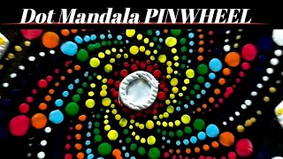 Dot Mandala PINWHEEL Design Step By Step Tutorial | @DELHIGIRLBABITATIPS