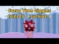 Every time giggles tries to survive happy tree friends