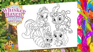 Palace Pets in Whisker Haven : Seashell, Sultan, Windflower & Fern | Coloring pages | Coloring book| screenshot 5