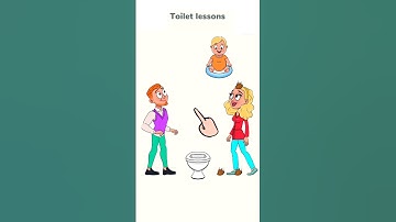Toilet lessons🤪 impossible date 😍 Android X iOS #shorts #viral