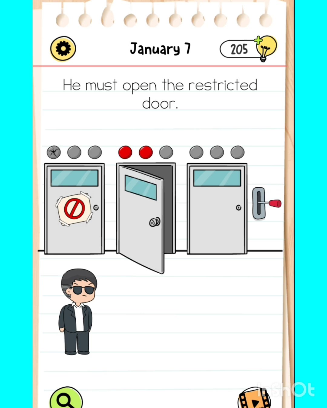 Braintest all-star :IQ Boost daily level January 7 he must open