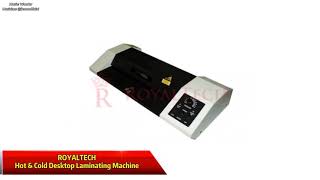 ROYALTECH Hot & Cold Desktop Laminating Machine _ Demo/Tutorial