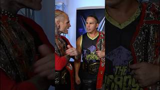 The Hardy Boyz knew what DarkState was doing when they attacked Je’Von and Leon Slater… 😬 #WWENXT