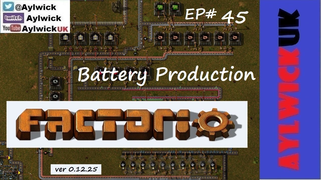 Factorio EP45 Battery Production YouTube