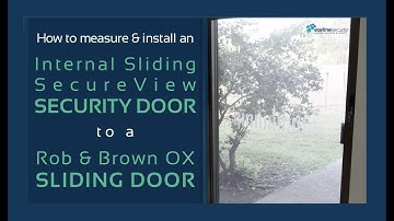 How to Measure and Install Security Screen to a Rob & Brown OX Sliding Door