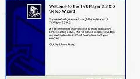 P2Psoccer.com TVUPlayer Installation