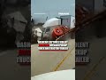 Dashcam captures VIOLENT COLLISION between pickup truck and tractor-trailer #foxnews #news #us #fox