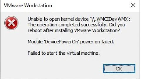 unable to open kernel device