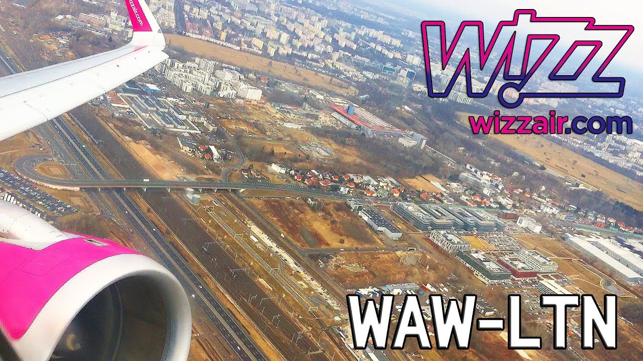 Wizzair Airbus A321-231 Departure from Warsaw Chopin Airport