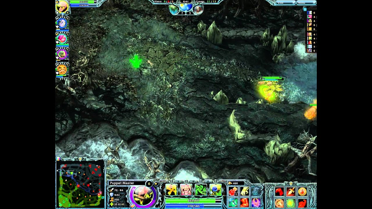 Heroes of Newerth Match Krayziee Puppet Master - YouTube