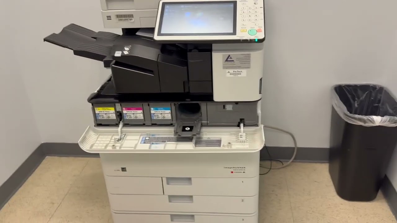 Canon Image Runner Advance C5550i error E025-04c0 - YouTube