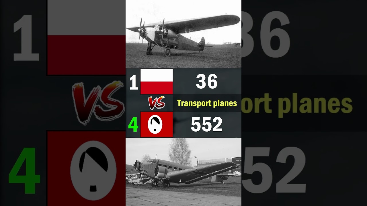1939 Poland vs 1939 Germany | Air Force Comparison 