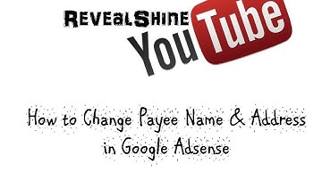 how to change payee name & address in google adsense urdu/ hindi