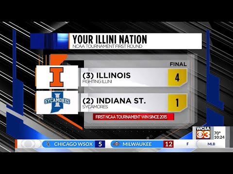 Jack Crowder Leads Illinois To Ncaa Tournament Win Over Indiana St.