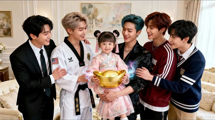 Back in the Rich Family, Cute Lucky Star Baby Is Spoiled by the CEO Father &Her 5 Brothers!#cdrama