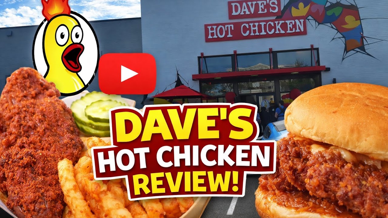 Dave Rapper Chicken Dave’s Hot Chicken REAPER Review… Is It TOO HOT?! 🔥🥵 - YouTube