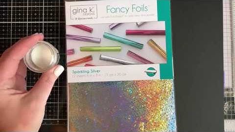 How To Foil Using Embossing Powder