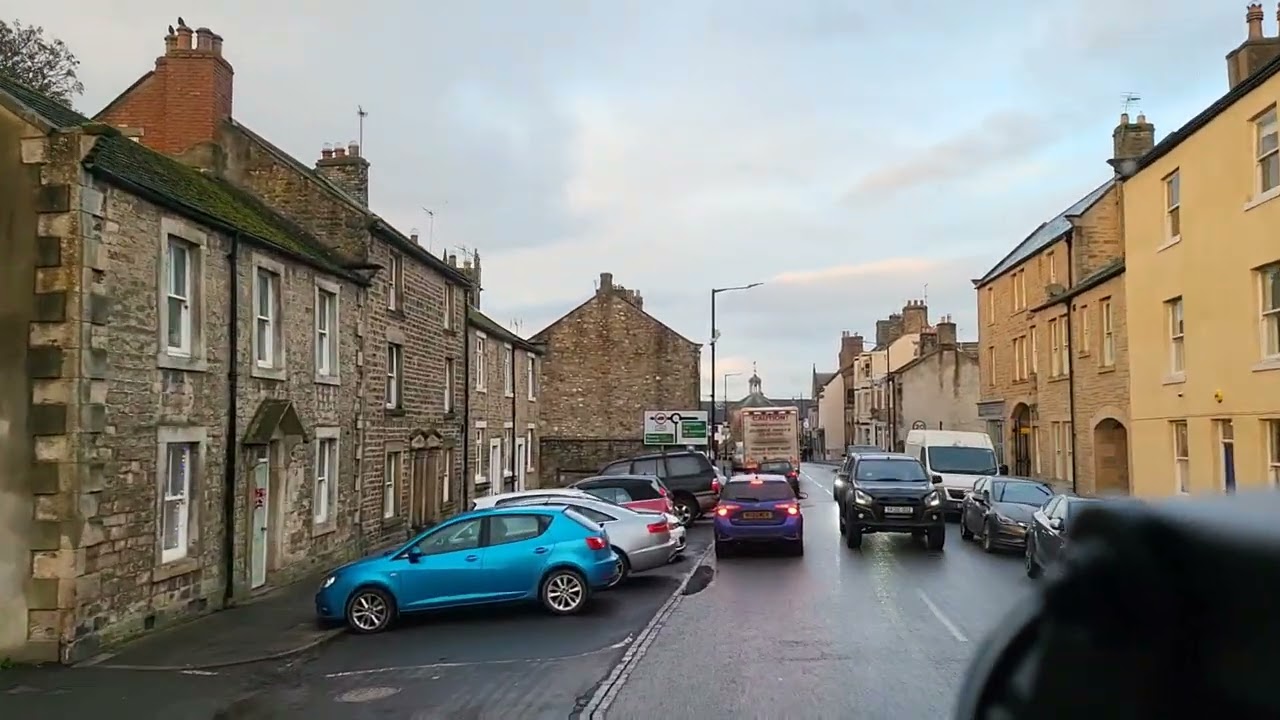 POV/Dashcam Volvo FM truck drivealong A66 - Barnard Castle - High Force Waterfall.