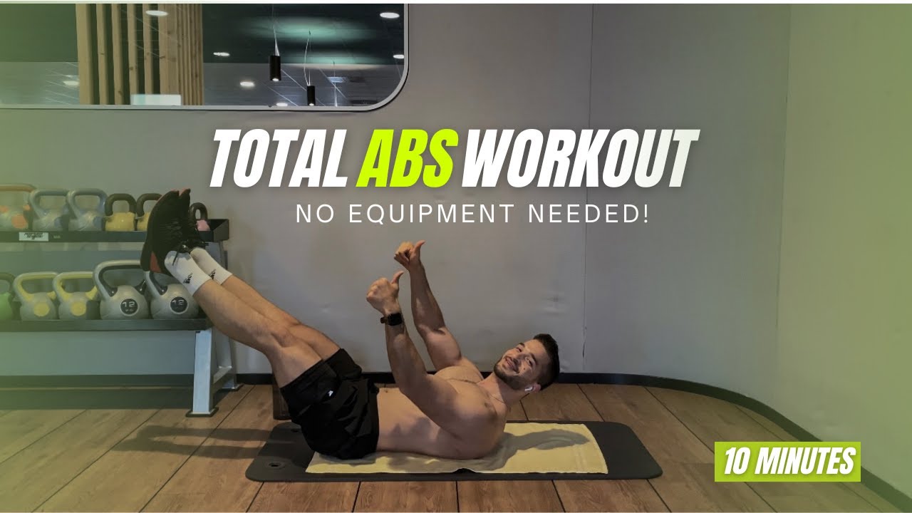 10 MIN TOTAL ABS WORKOUT - At Home Sixpack Ab Routine (No Equipment ...