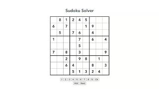 Sudoku Solver - Made with Vue.js