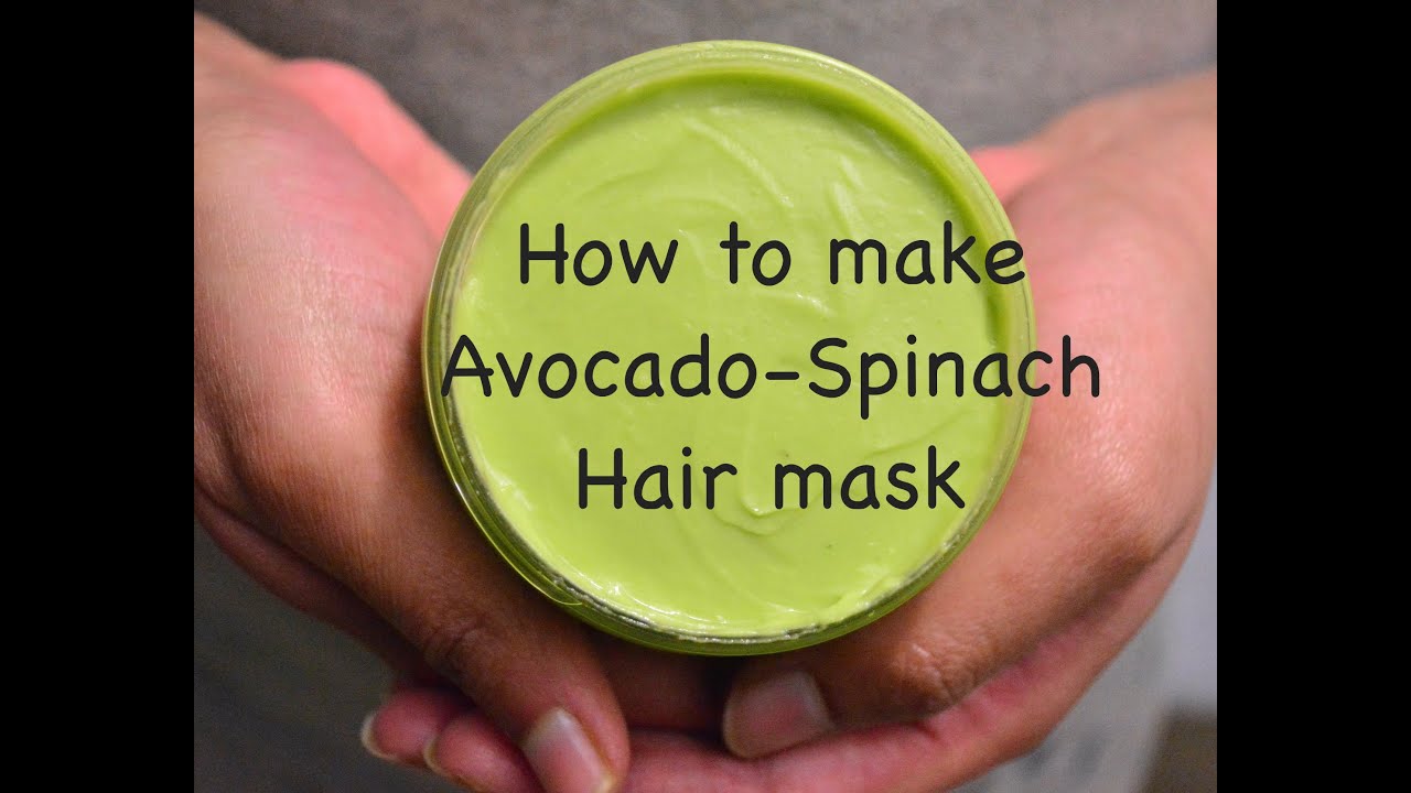 How to make DIY Avocado Spinach hair mask/ DIY Hair Growth Mask With