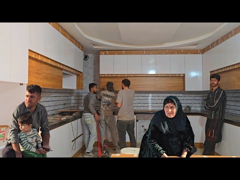 Jamshid S Excellent Progress In Building The House Finished Building The Kitchen Cabinets