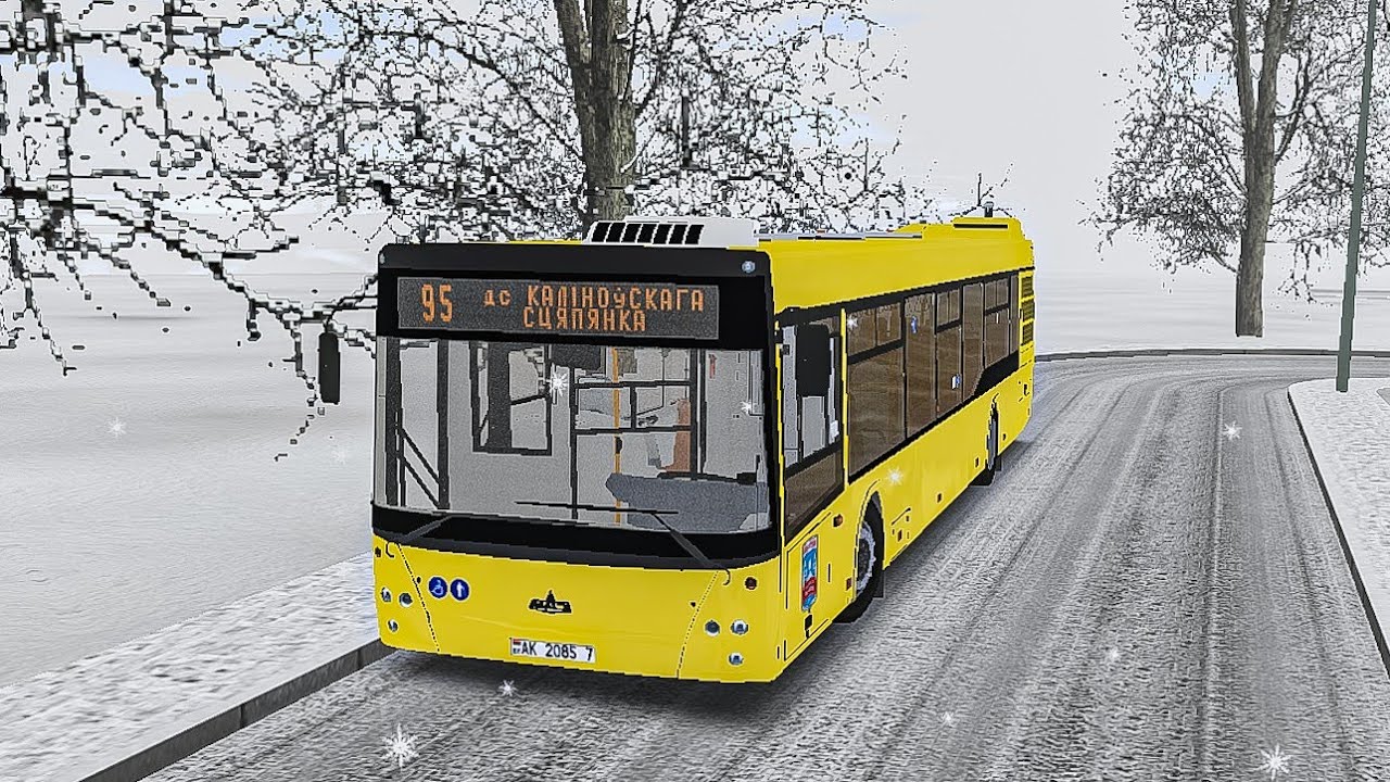 |Omsi 2| ПОЕЗДКА на МАЗ 203.076 (ГОС. АК 2058-7) 95 маршрут