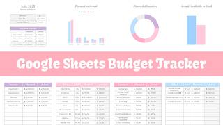 How I Track My Monthly Budget in Google Sheets | Expenses, Bills & Savings (Simple System)