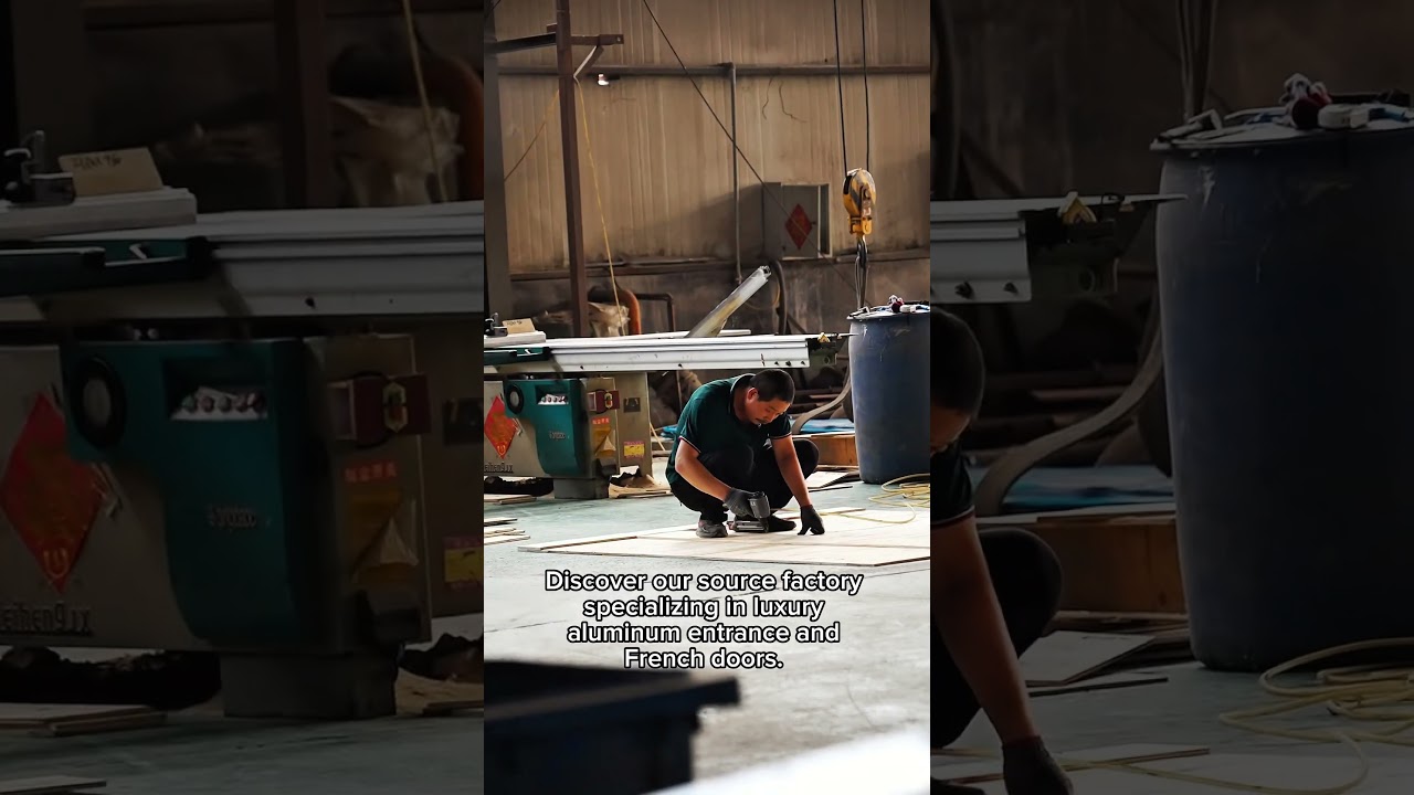 Factory Direct! Custom Aluminum Villa Entry Doors